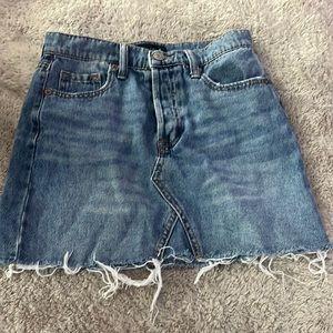 Aeropostale 00 High Rise Blue Denim Skirt